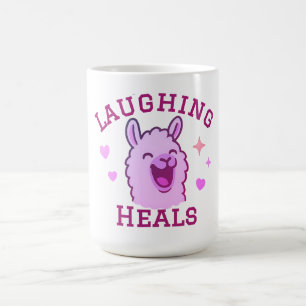 Caneca De Café A Rir Cura o Llama Bonito