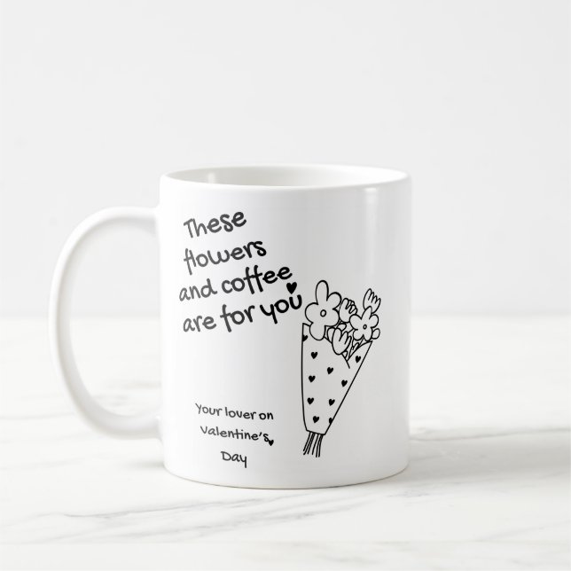 Caneca De Café A romantic mug for your loved one (Esquerda)