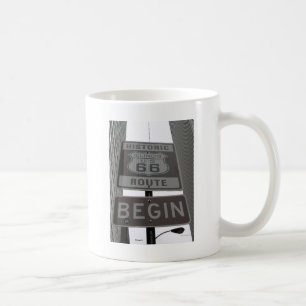 Caneca De Café A rota oficial 66 começa o sinal