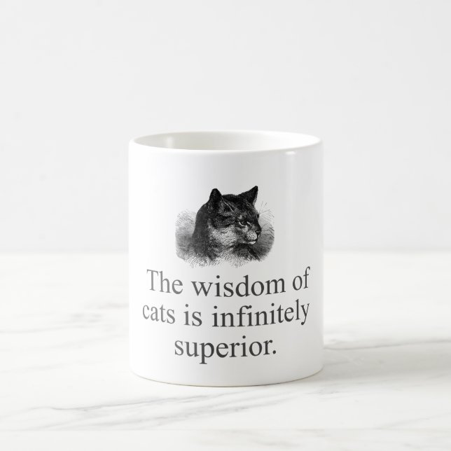 Caneca De Café A Sabedoria Dos Gatos (Centro)