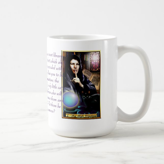 Caneca De Café A sacerdotisa alta de Banx Tarot (Direita)
