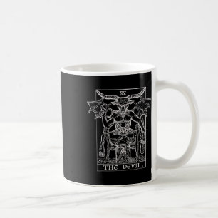 Caneca De Café A Satã do Dia das Bruxas Gótica do Cartaz do Diabo