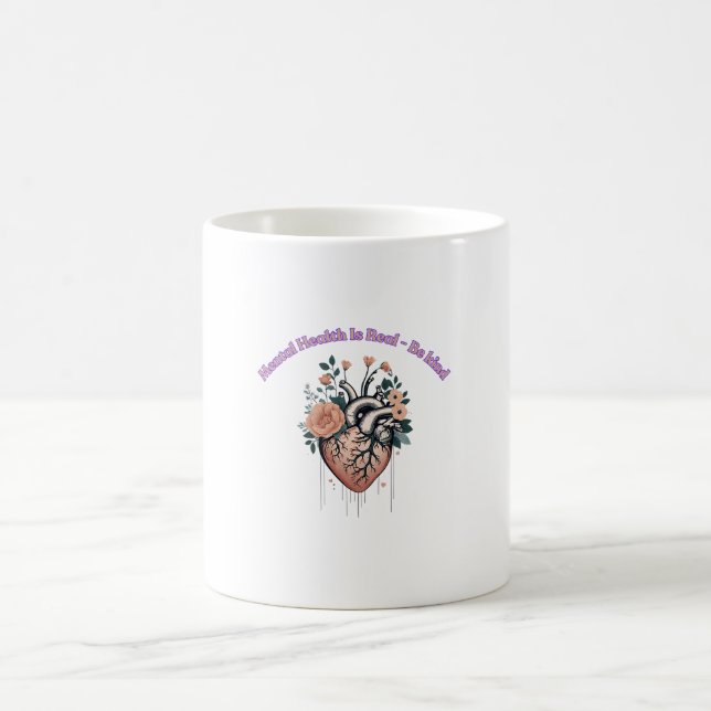 Caneca De Café A Saúde Mental É Realmente Gentil (Centro)