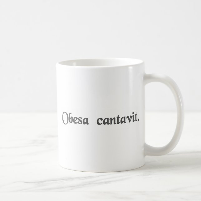 Caneca De Café A senhora gorda cantou (Direita)