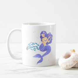 Caneca De Café A sereia e o peixe da escola Coffee Mug