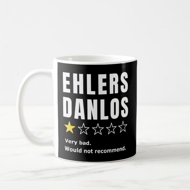Caneca De Café A Síndrome de Ehlers Danlos Cria Consciência (Esquerda)