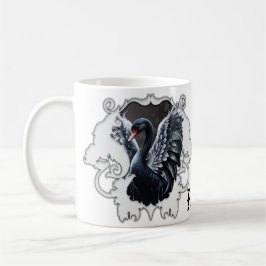 Caneca De Café À sombra da elegância: Um cisne negro.