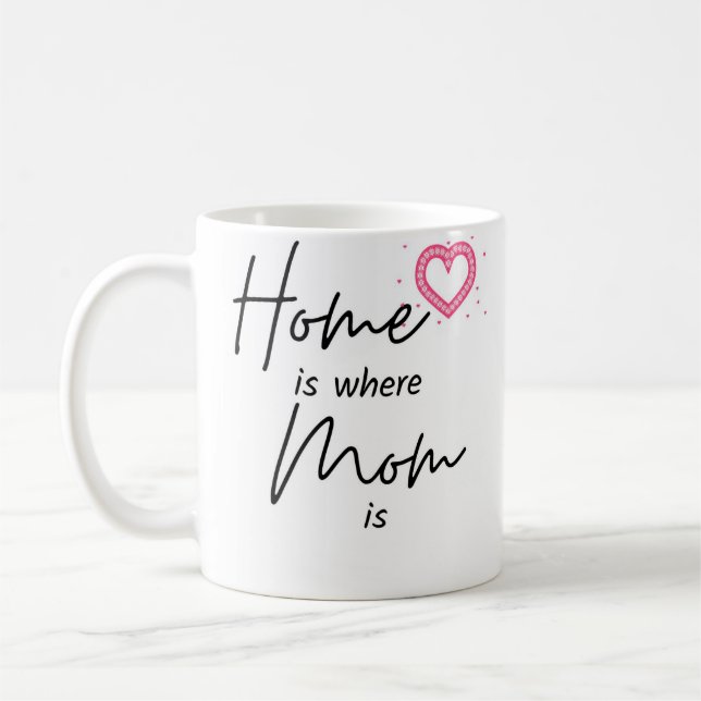 Caneca De Café A sua mãe está em casa (Esquerda)