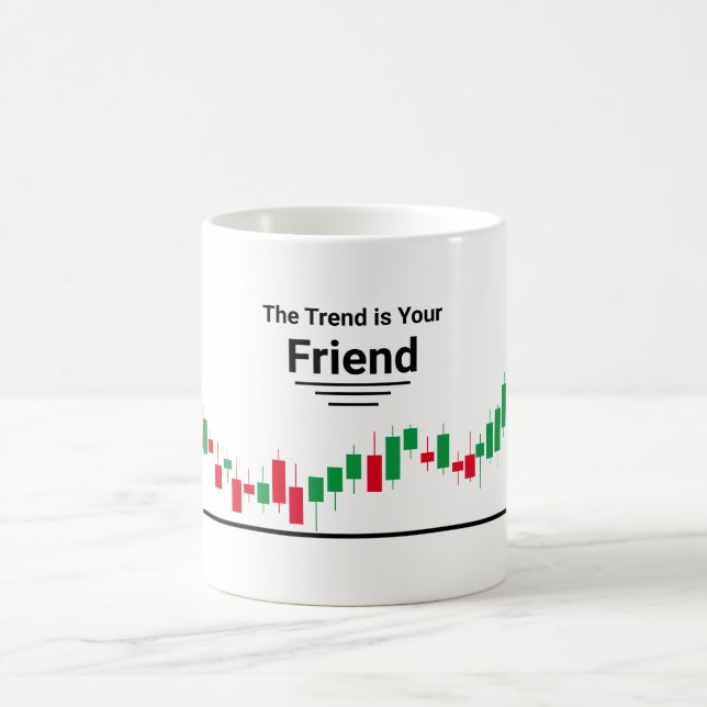 Caneca De Café A tendência é sua amiga Coffee Mug. (Centro)