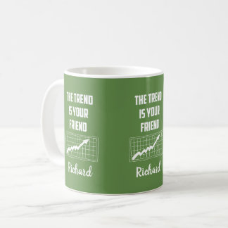 Caneca De Café A Tendência é Sua Amiga Corretores da Bolsa de Val