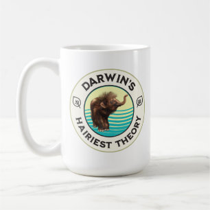 Caneca De Café A Teoria Mais Peluda de Darwin Mamute Lanoso Fofo