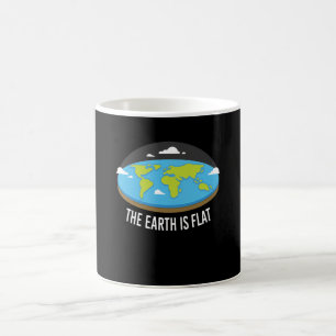Caneca De Café A Terra É Terras Planas