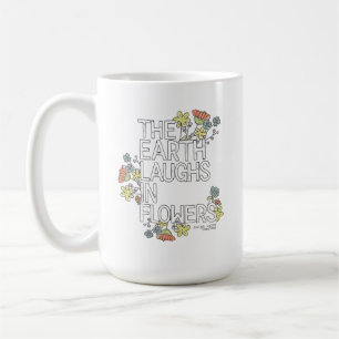 Caneca De Café A Terra Ri em Flores
