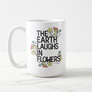 Caneca De Café A Terra Ri em Flores