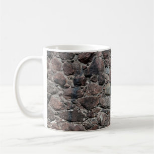 Caneca De Café A textura medieval da parede de pedra é um resumo,