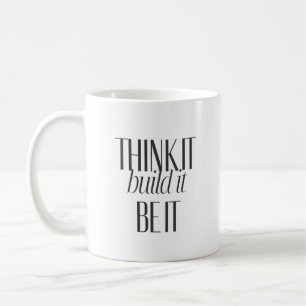 Caneca De Café A Tipografia Negra Negra Negra Inspire Criadores D