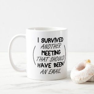 Caneca De Café A tipografia uma outra reunião foi um email - ch