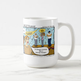 Caneca De Café "A Touch of Humor", terapeuta massagista