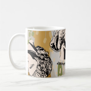 Caneca De Café A Trending Grega Gods Art Retrait Sem Olhos Padrão