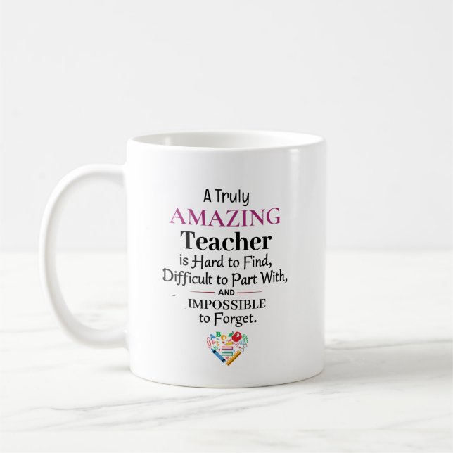 Caneca De Café A Truly Amazing Teacher (Esquerda)