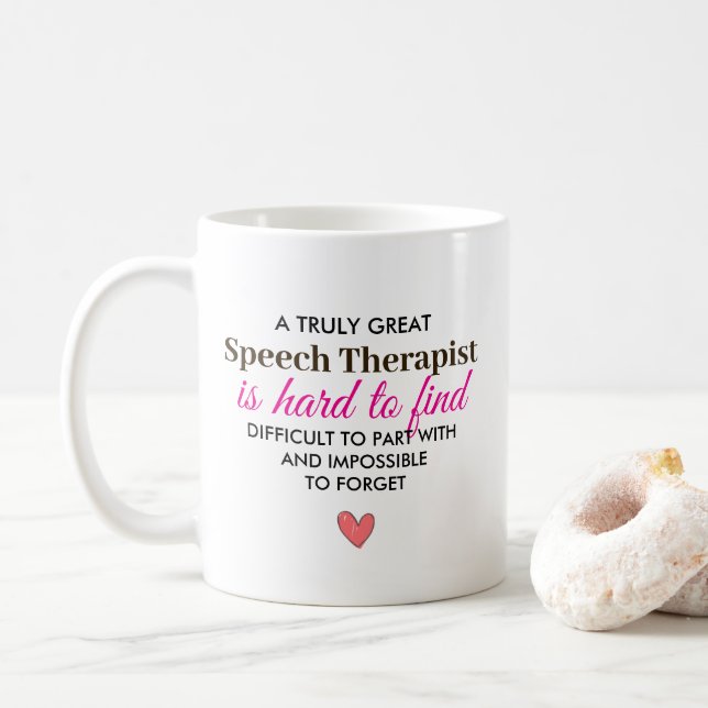 Caneca De Café A Truly Great Speech Therapist – Personalized Name (Com Donut)