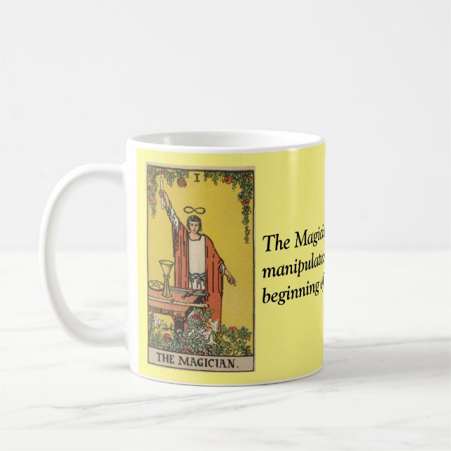 Caneca De Café A Tumba de Café de Tarot Mágica (Esquerda)