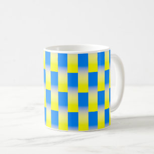 Caneca De Café A Ucrânia Azul e Amarela inspirou a paz contra a g