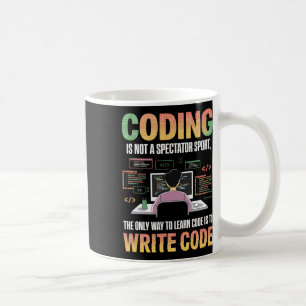 Caneca De Café A Única Forma De Aprender O Código É Codificá-Lo C