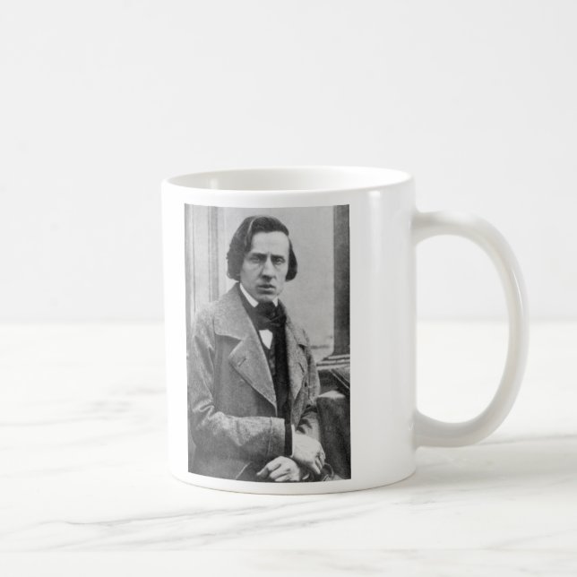 Caneca De Café A única fotografia conhecida de Frederic Chopin (Direita)