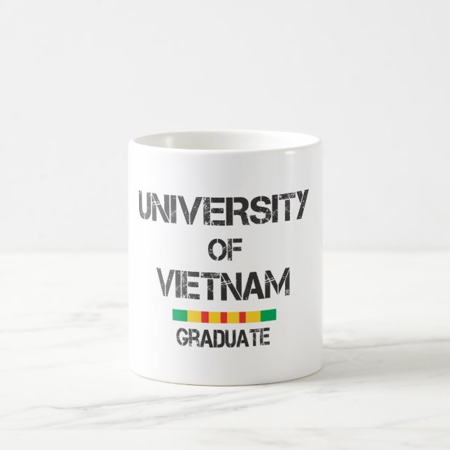 Caneca De Café A universidade do formando de Vietnam afligiu 1 (Centro)