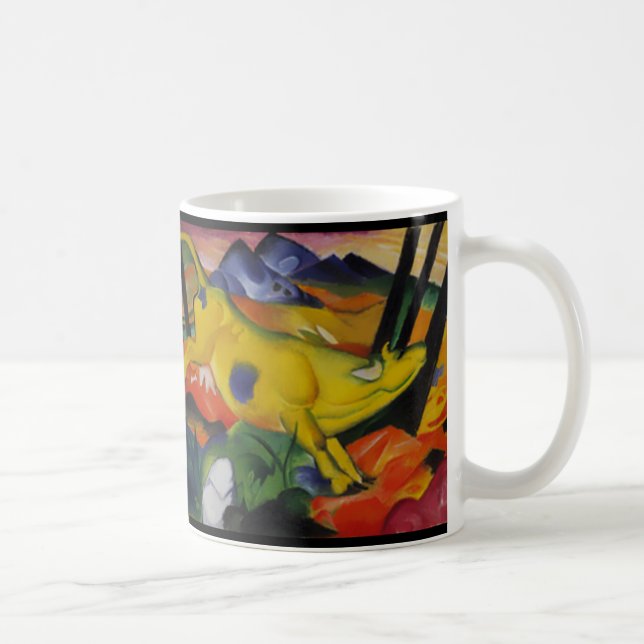 Caneca De Café A vaca amarela Franz Marc (Direita)