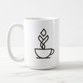 Caneca de Café a Vapor Geométrica | Arte de Linha