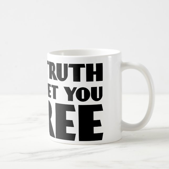 Caneca De Café A verdade ajustá-lo-á livre (Direita)