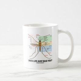 Caneca De Café A vida apenas desinseta-o? (Anatomia do mosquito)