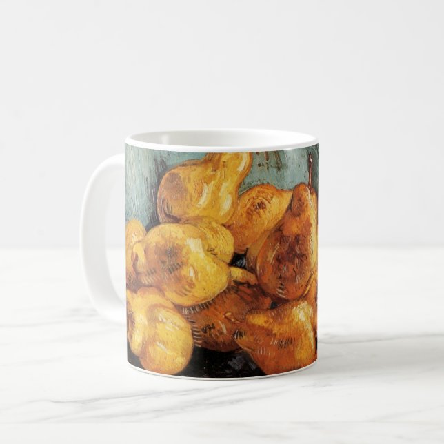 Caneca De Café A vida com o Quince Pears de Vincent van Gogh (Frente Esquerda)