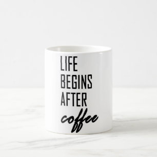 Caneca De Café A vida começa após o café