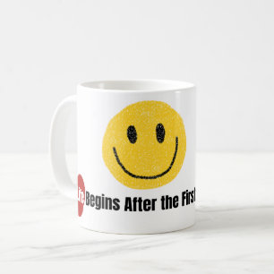 Caneca De Café A Vida Começa Depois do Primeiro Golinho Tipografi