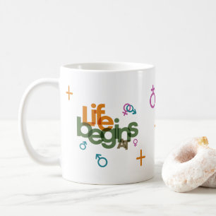 Caneca De Café A Vida Começa Em (Personalizar) Clássica #11