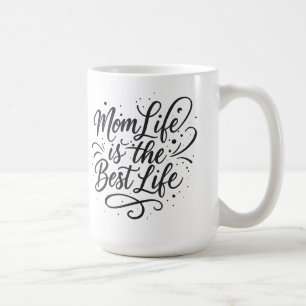 Caneca De Café A vida da mãe é a melhor vida - Mug para Mães com 