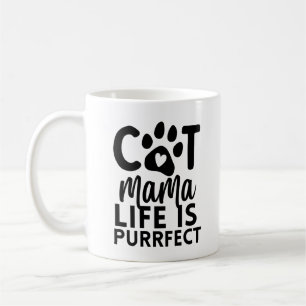 Caneca De Café A vida da mamãe gata é perfeita