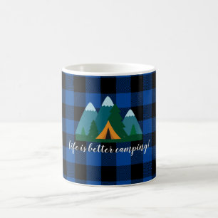 Caneca De Café A Vida Da Xadrez De Buffalo É Melhor Acampar