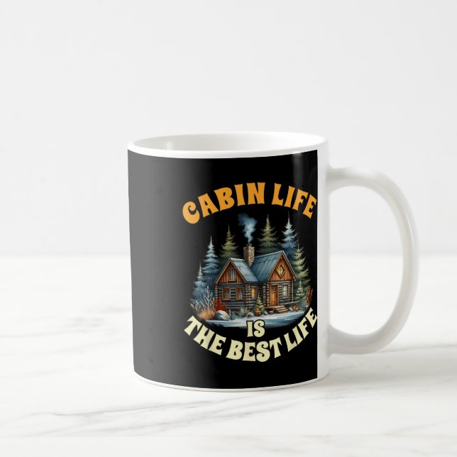 Caneca De Café A vida de acampamento em cabine de camping é a mel (Direita)