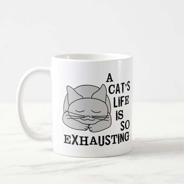 Caneca De Café A vida de um gato (Esquerda)