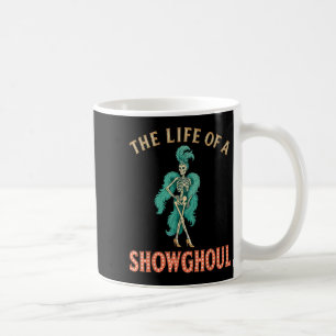 Caneca De Café A Vida De Um Showghoul Retro Halloween Mostra Skel