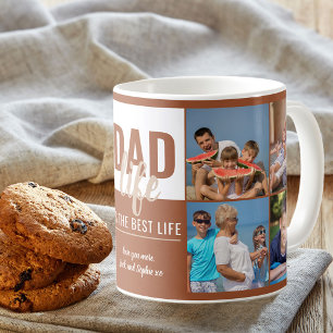Caneca De Café A vida do pai é a melhor vida 8 foto queimada de l