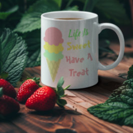 Caneca De Café A Vida Do sorvete É Doce