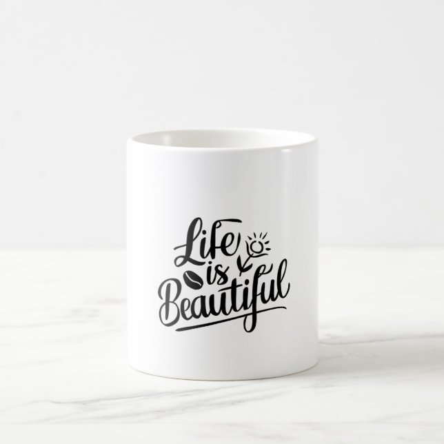 Caneca De Café A vida é bonita (Centro)