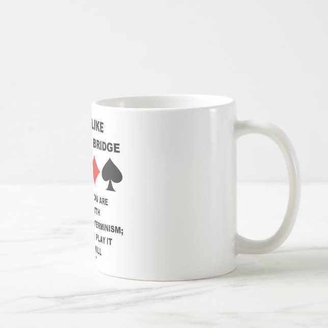Caneca De Café A vida é como o jogo do livre arbítrio do (Direita)