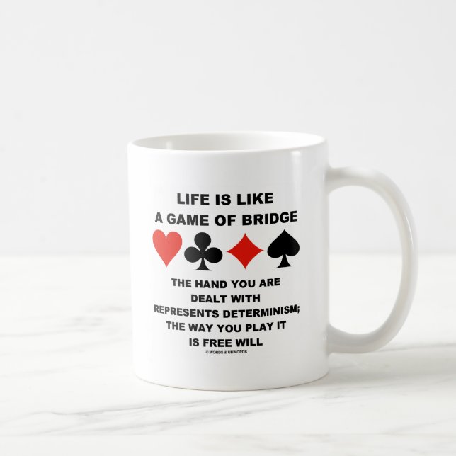 Caneca De Café A vida é como o jogo do livre arbítrio do (Direita)
