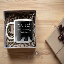 A vida é como um Piano Inspiracional